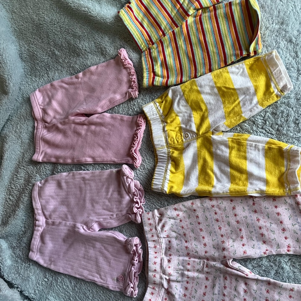 Assorted Baby Bottoms/Pants Newborn to 3 months